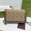 2022 Najwyższej jakości kobiety łańcuchowe torby na ramieniu Crossbody Lady Tourse Messenger Bag Designer torebki Portfel