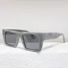 Mens Square Sunglasses OMRI028 Fashion Catwalk Business Style Mens Sun glasses Daily Leisure Driving Gray Frame Glassess Anti-UV400 With Box