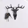 Hooks Rails Adult deer head horn hanging clothes hat scarf key wall decoration Inventory Wholesale