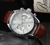 Relógio masculino de luxo, de alta qualidade, cinco pontos, todos os mostradores, relógios automáticos de quartzo, marca europeia, relógio cronógrafo, moda l260i