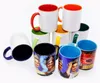 Personalized DIY po coffee mug Multi color handle Milk Tea Cups with Custom Picture Text printing coffee cup mugs 220621