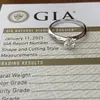 Meisidian 18k weiße massive Gold Gia Natural Original Diamond Engagement Frauen Ring