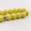 Beaded Strands Tasbih Yellow Stone With Natural Aventurine Accessories Muslim Prayer Bead Islamic Eid Gift 33 Beads Bracelet Lars22