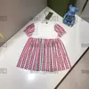 여자 가짜 두 주름 드레스 2022SS 여름 바로 릿 리브 스커트 핑크 컬러 브랜드 디자이너 T 셔츠 드레스 크기 90130cm Highend 5961669