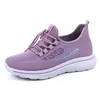 Moda Marka Elbise Ayakkabı Kadınlar Yumuşak Alt Koşu Sneaker Düşük Elastik Bant Örgü Nefes Tasarımcı Hafif Rahat Run Run Rahat Yürüyüş Spor Ayakkabı AB 36-41