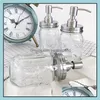 Vloeibare zeep dispenser badkamer accessoires bad huizen tuin 450 ml diy handpomp roestvrij staal metselaar jar aanrecht / lotion hoofd glas b