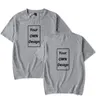 Hommes / Femmes T-shirts en coton personnalisés DIY Texte Image Impression Vêtements de haute qualité Lâche Oversize Casual Sweatshirts 5 couleurs 220609