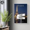 Pintura personalizada personalizada paisagem Primeiros nomes personalizáveis ​​Canvas Modern Wall Art Nome personalizado Decoração de parede Presente da família 220623