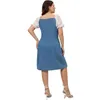 Sukienki w dużych rozmiarach dżinsowe sukienka bodycon sukienka Kobiety Sundress 2022 Casual Summer Dżinsy Modne odzież szata Jean femme vestido de MuJerplus