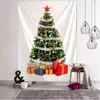 タペストリーウォールハンギングクリスマスツリーウォールパインカラフルな背景ファブリックサイケデリックレトロホーム装飾J220804