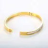 Pulseira empilhável DIGN 18K GOLD PLAINLS STAINLS AÇO MENTO ROUNTE ROUNTE 5A STACT STACE STACELTELTE PARA JOIXAS DE MULHERES