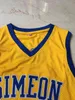 Sj98 NCAA Simeon Derrick 25 Rose Jersey College Mens Maglie cucite da basket di alta qualità 100% cucite Taglia S-XXL