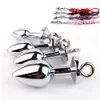 Metal Anal Plug Leash Bdsm Bondage Butt Stimulator Stainless Steel Ass sexy Toys For Men Women Dildo Prostate Massage Set L1