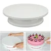 Cake Turntable Stand Cake Dekoration Tillbehör DIY Mögel Roterande stabil antiskid rundtårta bord kök bakverktyg 220815