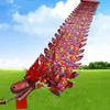 Accessoires de danse avec ruban Dragon pour célébration de fête chinoise, produits de Fitness carrés colorés, jouets amusants pour adultes, cadeau de Festival 5347641