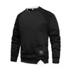 Männer Sweatshirt Gefälschte Zwei Stück Mode Übergroßen Hoodie Männlich Langarm Pullover Solide Frauen Paar Kleidung Sweatshirts Tops 220325