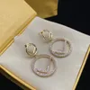 Pendant Designer Letter Stud Earrings Luxury Brand Women Earrings Suitable for Wedding Party Jewelry Accessories2