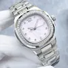 High Quality Women's Automatic Machine Watch Fashion 35mm Stainless Steel Dial Strap Water Resistant Personality Girls Diamond Designer Watchs watches pp7118 2022