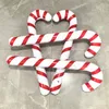 Natale Candy Stampella Palloncino Pvc Stampelle gonfiabili Palloncino Babbo Natale Bastone da passeggio Palloncini Decorazione festa di Natale BH7154 TYJ