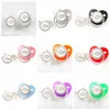 PACIFERER# BLING LUXURY RHINESTONE Baby Pacifier Silver Crown Born Silicone Orthodontic Nipple Sleep Soother 0-18 månader