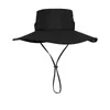 Breda brim hattar mode sommar hink hatt cowboy män utomhus fiske vandring strandmask andas anti uv sol cap stor brimwide