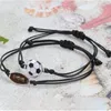 Braccialetti intrecciati con corda di cera Accessori moda creativi per braccialetti sportivi da basket, baseball, calcio