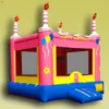 Free Ship Outdoor Activities Birthday Party Rental Inflatable Bouncer With 3d Candles for Sale