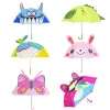 Dessin animé mignon enfants parapluie animation créative à long manche 3D oreille modélisation enfants parapluie pour garçons filles