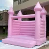 YARD Wedding Pink Bounce House Inflatable Jumping Bed Playhouse Commercial Grade Bouncy Castle 13X13ft Outdoor Playhouse