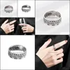 Band Rings Jewelry 925 Sterling Sier Vintage Casal Letter Open Roman Numeral Ring Drop Deliver