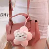 Pc Cm Kawaii Cherry Blossoms Cat Wallet Plush Stuffed Toy Dolls Beautiful Keychain Bag Pendant Toys For Children Girls Gift J220704
