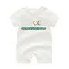 Summer Baby Rompers Kids Boy Girl Case di cotone a maniche corte di alta qualità 1-2 anni salti da designer neonato