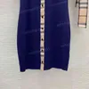 レディースデザイナードレスクラシック格子縞のステッチヒップショートスリーエレブドレスドレス女性用服のためのカジュアルロングドレスsxxl3314034