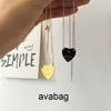 Collier coeur femme en acier inoxydable couple chaîne en or pendentif bijoux sur le cou cadeau pour petite amie accessoires en gros WQ6G