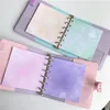 Blocchi per appunti Macaron Color Pu Raccoglitore in pelle Pocards Corea Idol Star Po Card Collect Book Mini DIY Journal Notebook CancelleriaNotepadsN