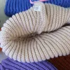 Cappelli per bebè invernali per bambini Cappellino per berretti lavorati a maglia caldi Cappellino per bambini con lettera color caramella