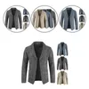 Giacca invernale morbida giacca maglione da uomo resistente all'usura bavero elegante giacca da uomo lavorata a maglia L220730
