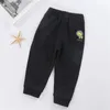 Pantalones de color caramelo para niños Otoño Algodón Dibujos animados Pantalones casuales para bebés 1-5Y Pantalones largos Trajes para bebés Ropa para niños 220512