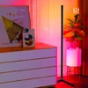 LED GOLVLAMP WiFi Bluetooth RGB Ljus färgglad för vardagsrum hem stående lampor inomhusbelysning hörnlampor app controlled