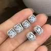 Кубические серьги с бриллиантами циркона голубые зеленые кольца для женщин для женщин