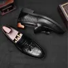 Luxury Men's Business Shoes äkta läderklänningskor för män Kvalitet Loafers Soft Moccasins