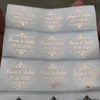 100 Personalized Custom Hennaday Baptism Wedding Engagement Anniversary Party Favors Stickers Labels Rose gold Blue Red 220613