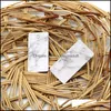 2 * 4cm 100 pcs / lot Collets de vêtements personnalisés marbre imprimé en marbre gueule de bois / vêtements hangage / prix pour vêtements / sacs Drop gouttes de gouttes 2021 Tags