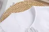 Cotton Big Fake Ties Collar Shawl White Women Removable Dress Detachable Wrap Clothes Accessories False