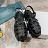 2022 Фоманская пена резиновые сандалии Шуфкие, но легкая дизайн подошва пляжная обувь женская платформа каблуки сандалии светло-голубые