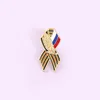 Brosch band skylt märke med den ryska flaggan Saint George Victory Day Lapel Pin Festive Brosches History Memory Symbol Pins GC1352