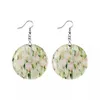 Sublimation Acrylic Earrings Blanks Women Girls Jewelry DIY Unfinished Fashion Earhook Blank earring Round