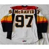 Nivip Custom Erie Otters Hockey 97 Connor McDavid 9 Райан Орели сшил 19 Дилана Строма Любое число названием Navy Yellow White Jerseys S-4xl