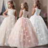 Vintage Flower Girls Dress for Wedding Evening Children Princess Party Pageant Long Gown Kids Dresses for Girls Formal Clothes 220707