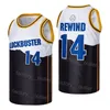 Movie College Video Blockbuster 85 Rewind Basketball Jersey University Team Color Black Blue All Stitched Hiphop for Sport Fans High School Hip Hop High/Top Quality